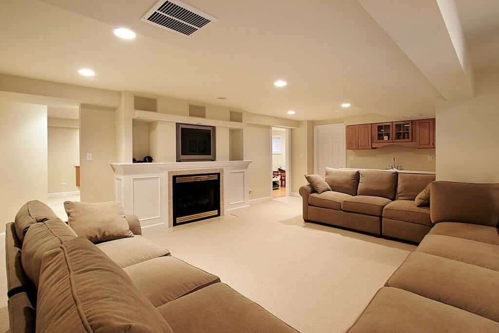 basement living room